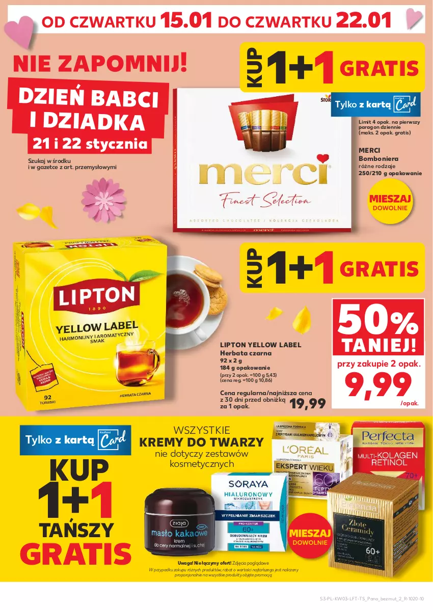 Gazetka promocyjna Kaufland - Gazetka tygodnia - ważna 15.01 do 21.01.2026 - strona 3 - produkty: Bomboniera, Gra, Herbata, Herbata czarna, Lipton, Merci, Por, Waga