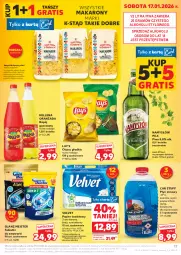 Gazetka promocyjna Kaufland - Gazetka tygodnia - Gazetka - ważna od 21.01 do 21.01.2026 - strona 17 - produkty: Piwa, Piwo, Piec, Makaron, Sok, Rum, Por, Gra, Papier, Namysłów, Tablet, Chipsy, Papier toaletowy, Velvet, Płyn zimowy, Oranżada, Hellena, Napój gazowany, Zmywarki, Waga, Lay’s, Napój, Tabletki do zmywarki