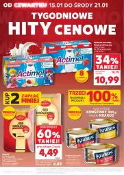 Gazetka promocyjna Kaufland - Gazetka tygodnia - Gazetka - ważna od 21.01 do 21.01.2026 - strona 2 - produkty: Krakus, Ser, Por, Danone, Królewski, Actimel, Waga, Napój