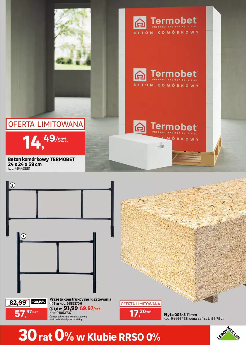 Gazetka promocyjna Leroy Merlin - Gazetka Leroy Merlin - ważna 25.02 do 24.03.2026 - strona 31 - produkty: Fa, Gra, Karp, Olma, Płyta, Płyta osb, Wełna