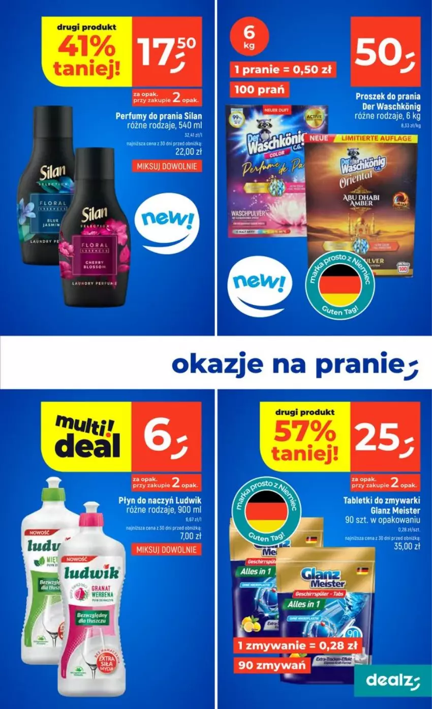 Gazetka promocyjna Dealz - NOWA GAZETKA - ważna 25.06 do 01.07.2026 - strona 23 - produkty: Fa, Gra, Granat, Ludwik, Perfum, Proszek do prania, Silan, Tablet, Tabletki do zmywarki, Zmywarki