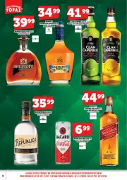 Gazetka promocyjna Topaz - Gazetka - Gazetka - ważna od 14.05 do 14.05.2026 - strona 10 - produkty: Top, Rum, Gra, Bell, Coca-Cola, Bacardi, Stock, Whisky