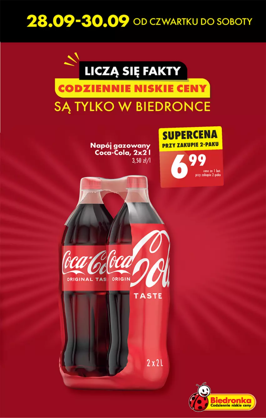 Gazetka promocyjna Biedronka - Od czwartku - ważna 28.09 do 04.10.2023 - strona 7 - produkty: Coca-Cola, Fa, Napój, Napój gazowany