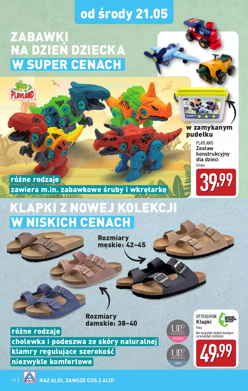 Gazetka promocyjna Aldi - Pełna oferta - ważna 19.05 do 24.05.2025 - strona 18 - produkty: Dzieci, Fa, Klapki, Wkręt