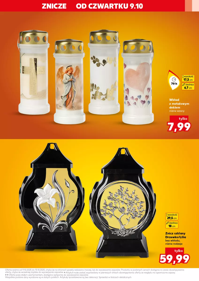 Gazetka promocyjna Kaufland - Kaufland - ważna 09.10 do 15.10.2025 - strona 9 - produkty: Sok, Znicz