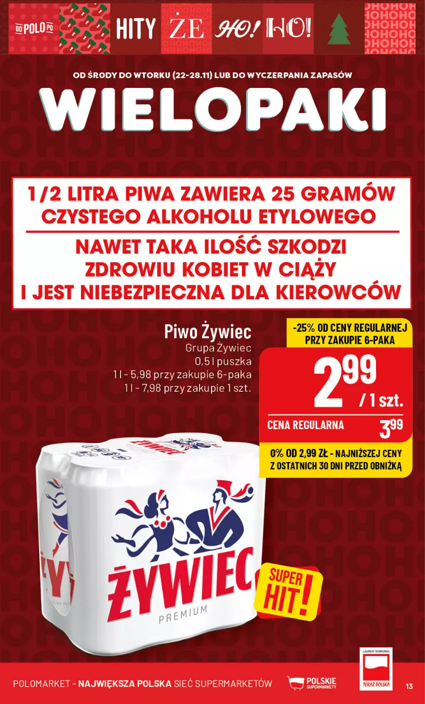 Gazetka promocyjna PoloMarket - Gazetka pomocyjna - ważna 22.11 do 28.11.2023 - strona 13 - produkty: Gra, Piec, Piwa