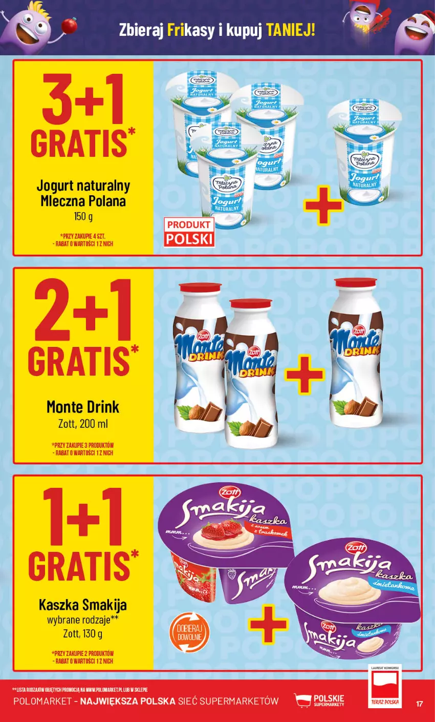 Gazetka promocyjna PoloMarket - Gazetka pomocyjna - ważna 22.11 do 28.11.2023 - strona 17 - produkty: Gra, Jogurt, Jogurt naturalny, LANA, Monte, Zott