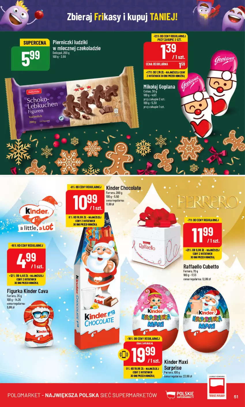 Gazetka promocyjna PoloMarket - Gazetka pomocyjna - ważna 22.11 do 28.11.2023 - strona 51 - produkty: Fa, Ferrero, Goplana, Kinder, LANA, Laur, Raffaello