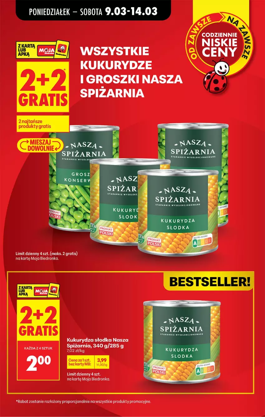 Gazetka promocyjna Biedronka - Od Poniedziałku - ważna 09.03 do 14.03.2026 - strona 13 - produkty: Gra, Kukurydza, Por