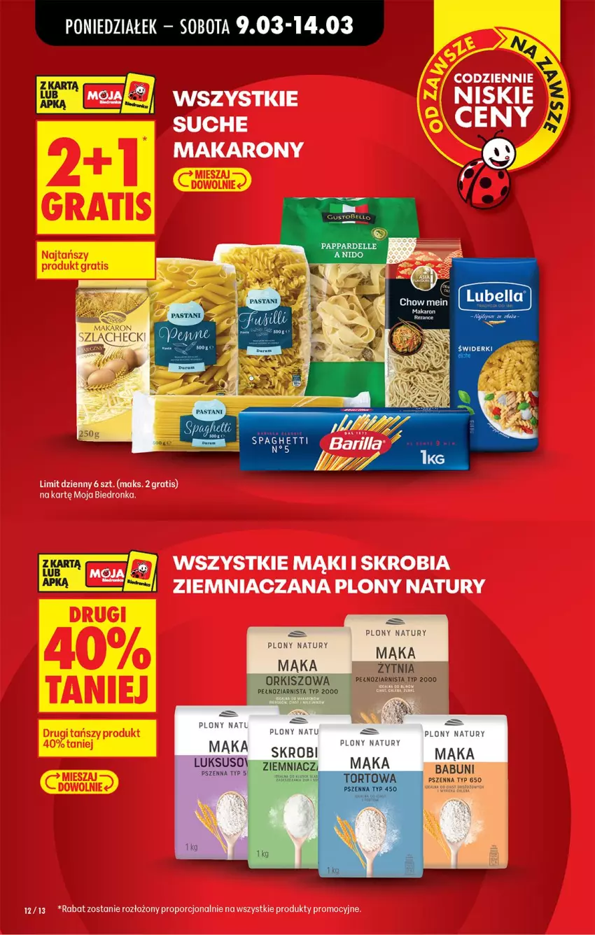 Gazetka promocyjna Biedronka - Od Poniedziałku - ważna 09.03 do 14.03.2026 - strona 14 - produkty: Gra, Makaron, MOIA, Por, Skrobia ziemniaczana
