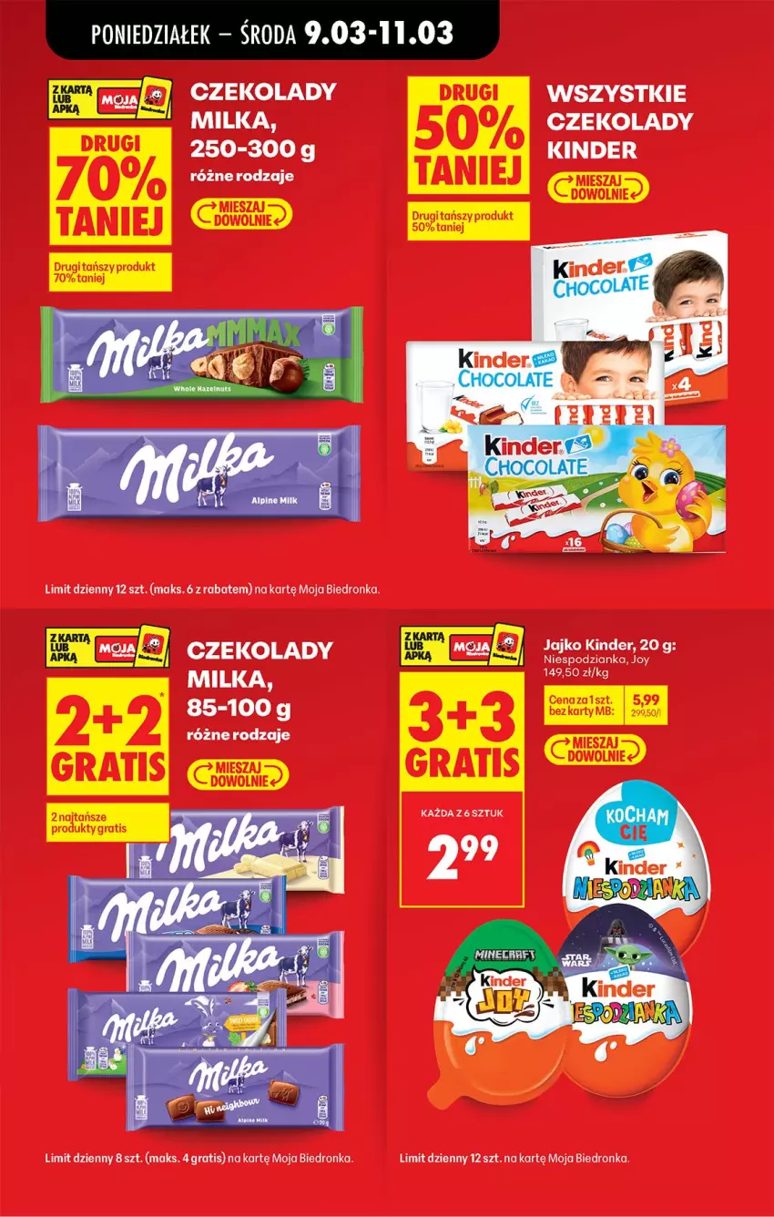 Gazetka promocyjna Biedronka - Od Poniedziałku - ważna 09.03 do 14.03.2026 - strona 17 - produkty: Gra, Kinder, Milka