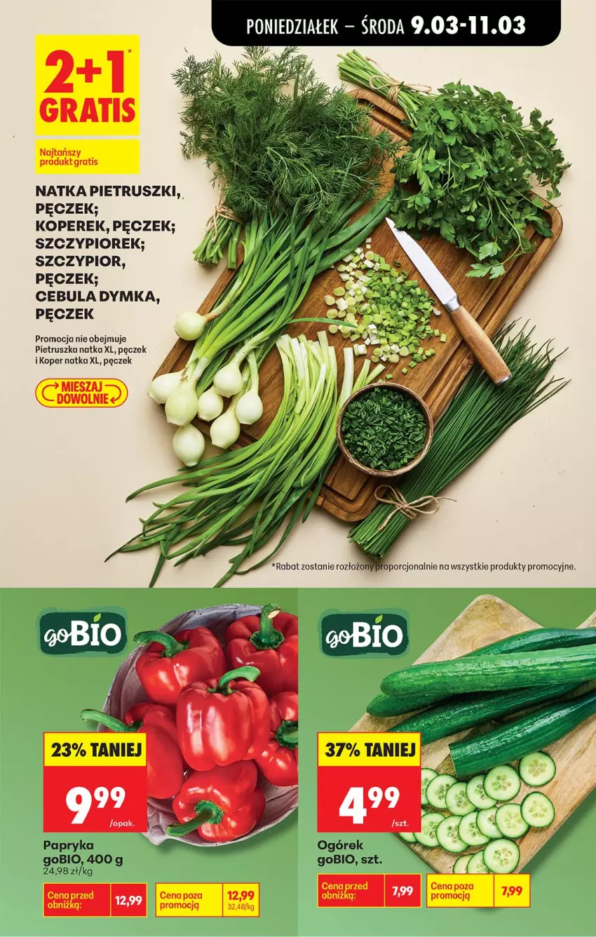 Gazetka promocyjna Biedronka - Od Poniedziałku - ważna 09.03 do 14.03.2026 - strona 27 - produkty: Cebula, Fa, Gra, LG, Natka pietruszki, Ogórek, Papryka, Pietruszka, Por