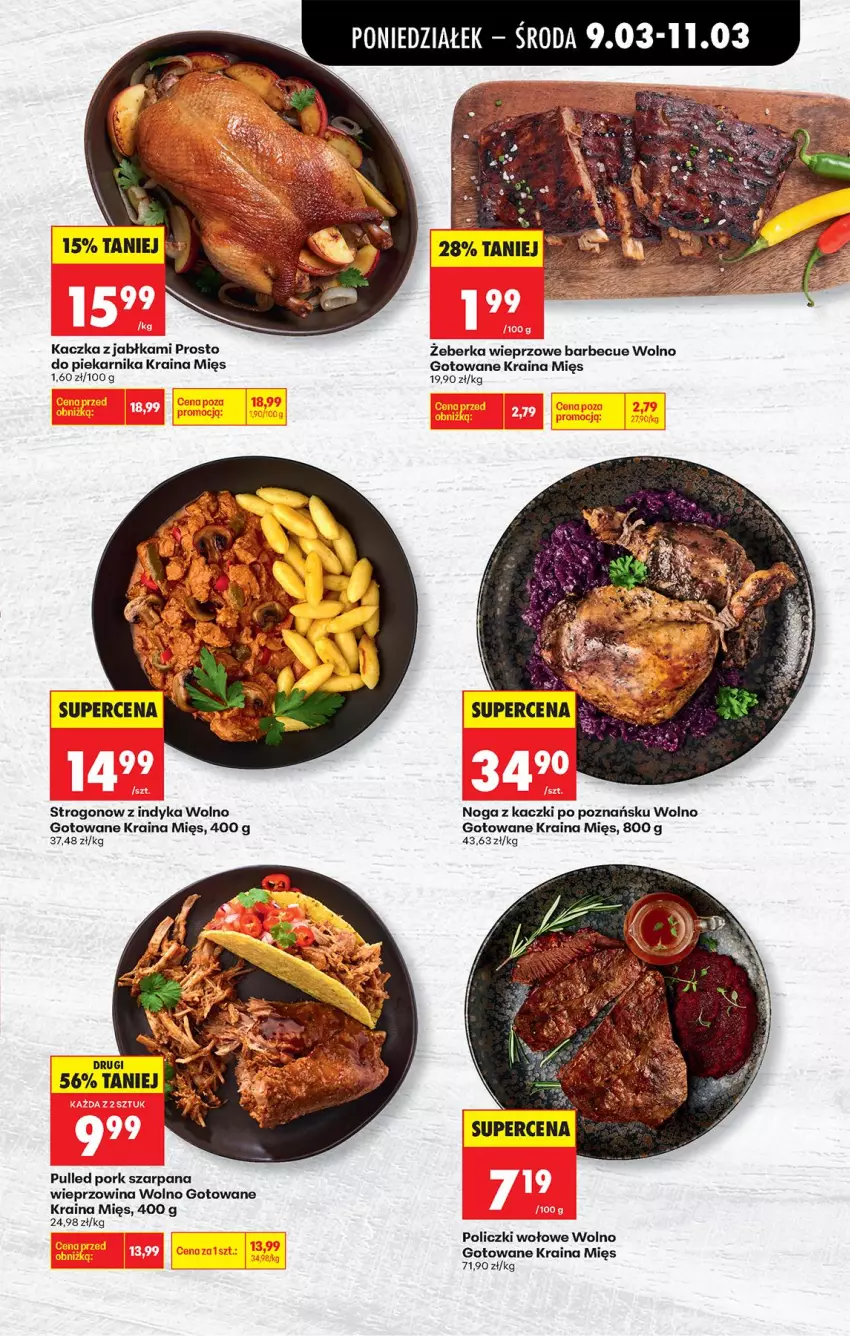 Gazetka promocyjna Biedronka - Od Poniedziałku - ważna 09.03 do 14.03.2026 - strona 33 - produkty: Jabłka, Kaczka, Noga z kaczki, Piekarnik, Policzki wołowe, Por, Wieprzowina