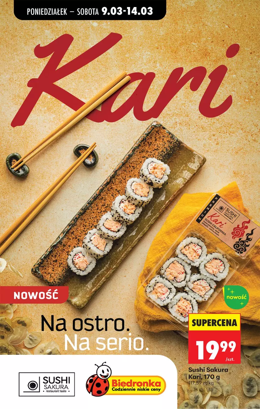 Gazetka promocyjna Biedronka - Od Poniedziałku - ważna 09.03 do 14.03.2026 - strona 37 - produkty: Sushi