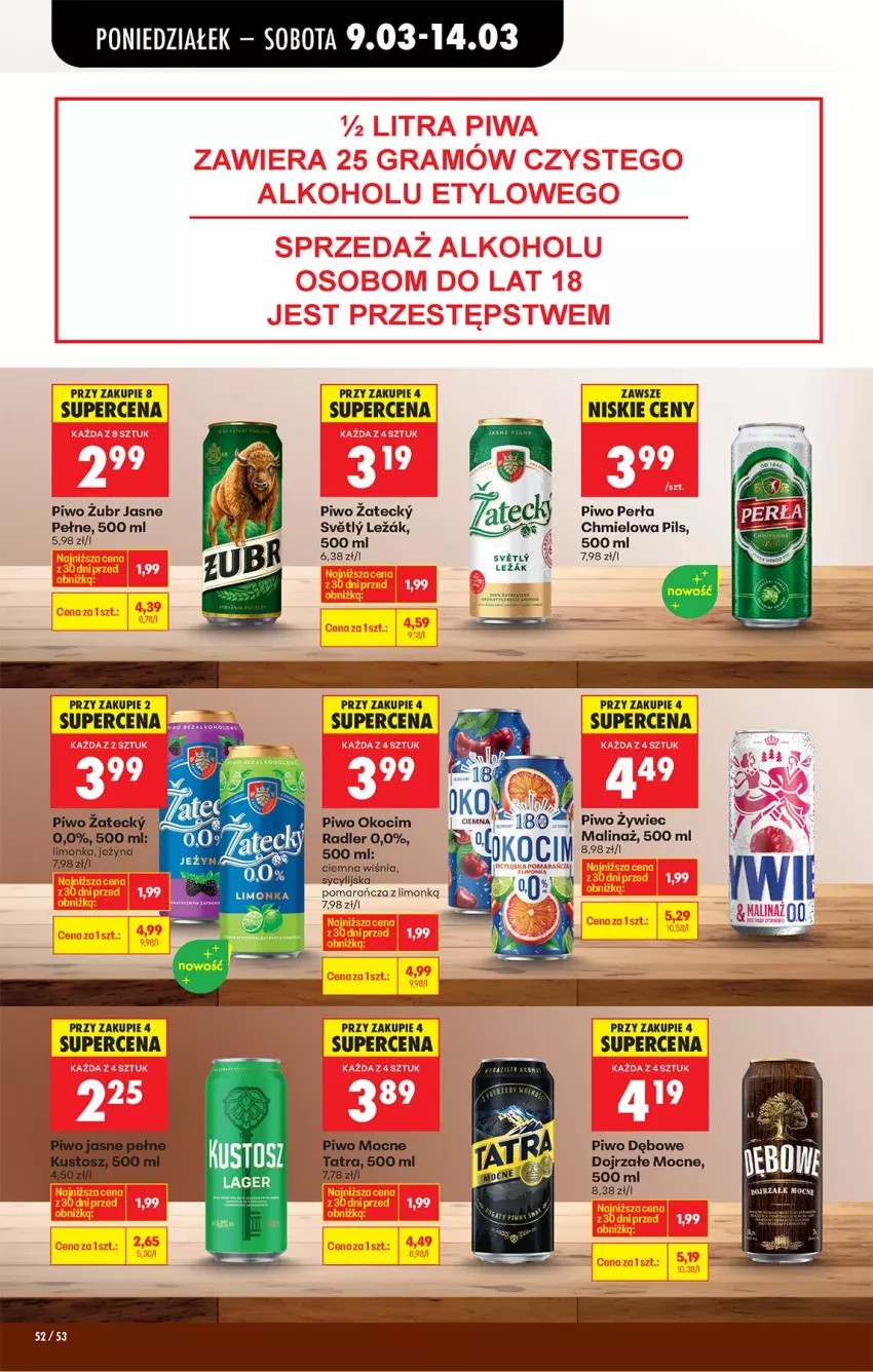 Gazetka promocyjna Biedronka - Od Poniedziałku - ważna 09.03 do 14.03.2026 - strona 62 - produkty: Koc, Okocim, Perła, Piwo, Radler