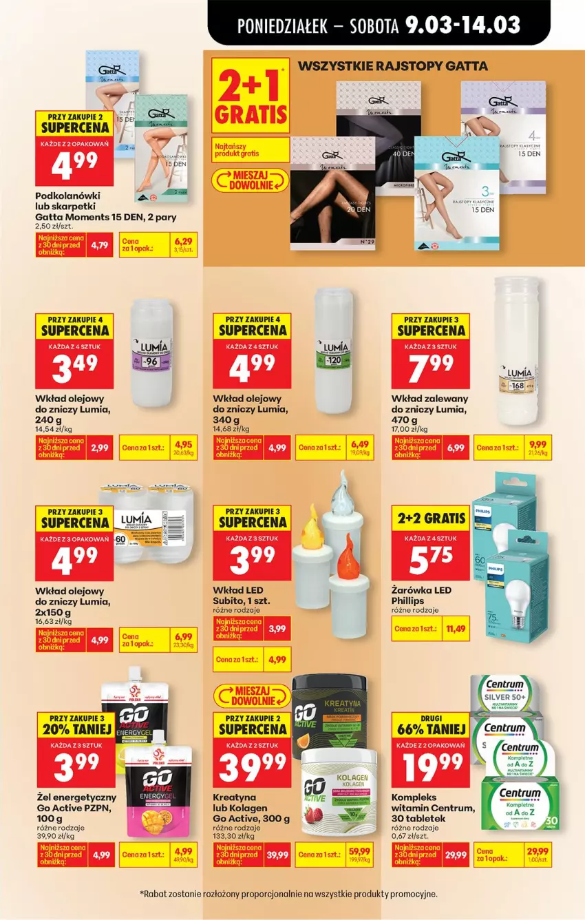 Gazetka promocyjna Biedronka - Od Poniedziałku - ważna 09.03 do 14.03.2026 - strona 71 - produkty: Gatta, Gra, Karp, Kolagen, Moments, Olej, Por, Rajstopy, Rum, Skarpetki, Tablet, Top, Wkład olejowy, Znicz