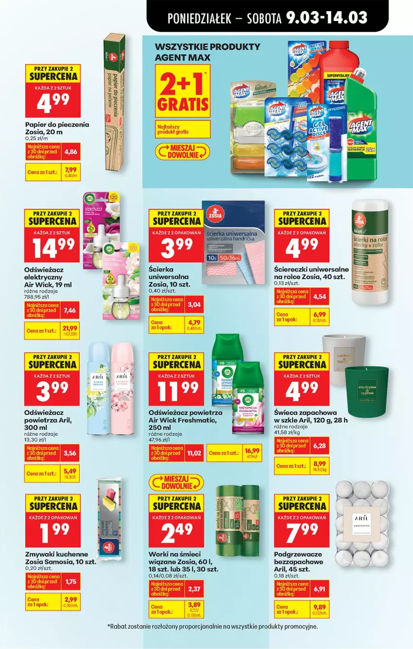 Gazetka promocyjna Biedronka - Od Poniedziałku - ważna 09.03 do 14.03.2026 - strona 73 - produkty: Air Wick, Fa, Gra, Odświeżacz powietrza, Papier, Papier do pieczenia, Piec, Podgrzewacze, Por, Zmywaki kuchenne