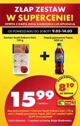 Gazetka promocyjna Biedronka - Od Poniedziałku - Gazetka - ważna od 14.03 do 14.03.2026 - strona 78 - produkty: Pepsi, Napój gazowany, Sushi, Napój