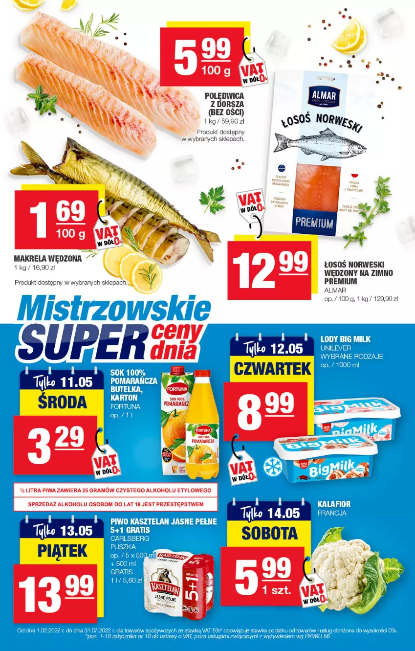 Gazetka promocyjna Spar - EuroSpar - ważna 01.05 do 11.05.2022 - strona 11 - produkty: Dorsz, Gra, Piwa, Polędwica, Sos