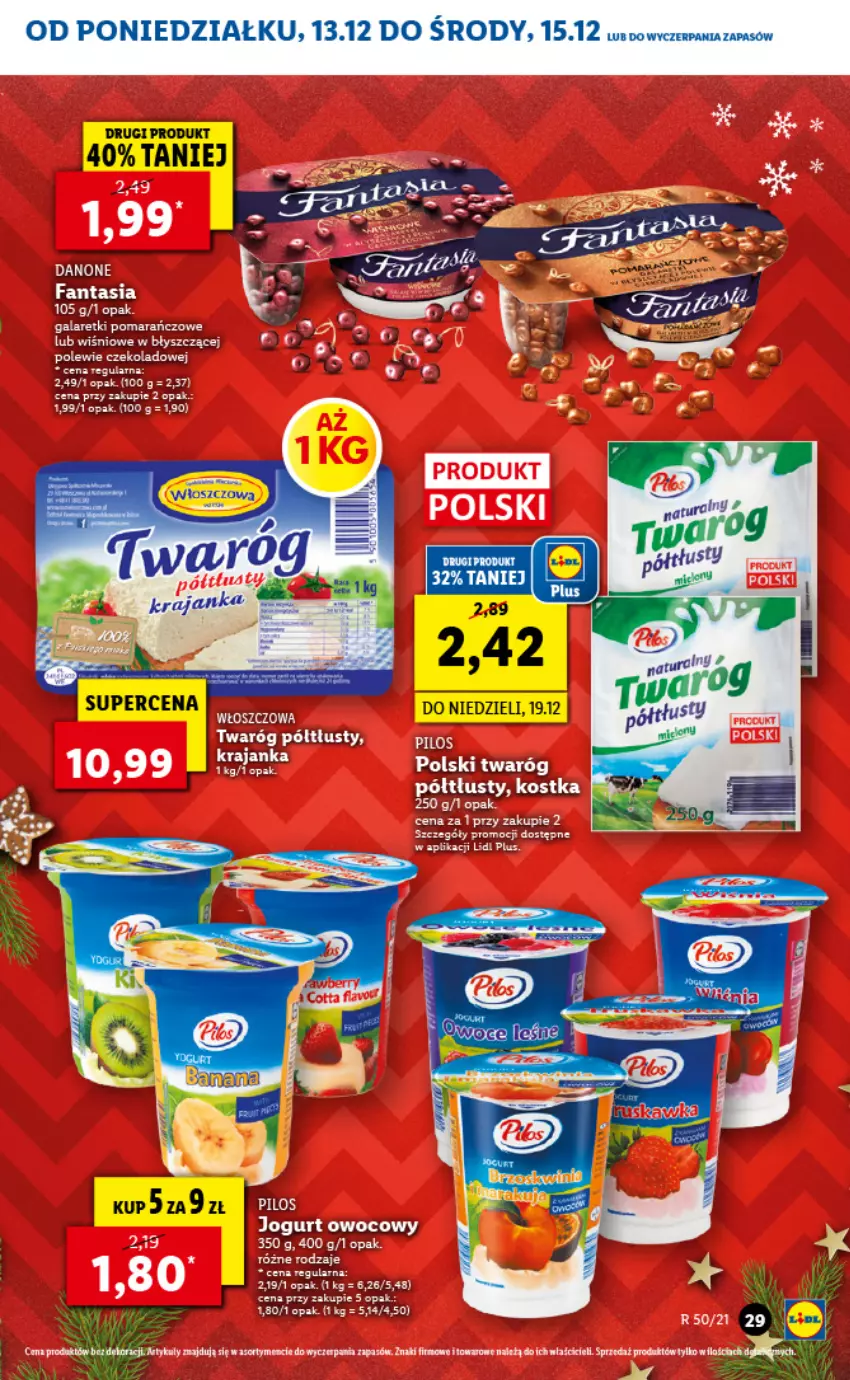 Gazetka promocyjna Lidl - GAZETKA - ważna 13.12 do 15.12.2021 - strona 29 - produkty: Owoce, Twaróg, Twaróg półtłusty