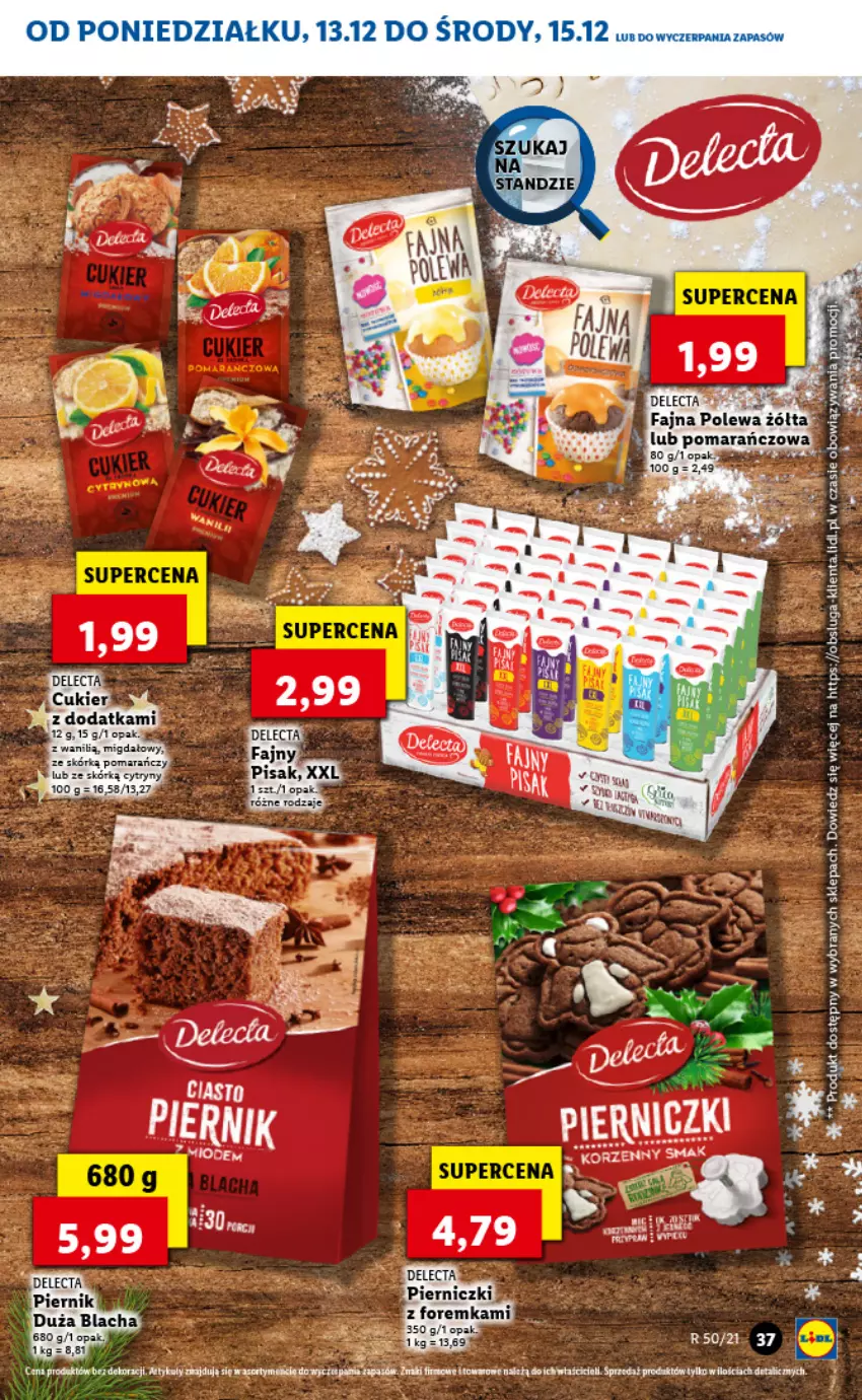 Gazetka promocyjna Lidl - GAZETKA - ważna 13.12 do 15.12.2021 - strona 37 - produkty: Cytryny, Delecta, Fa, LANA, Piernik