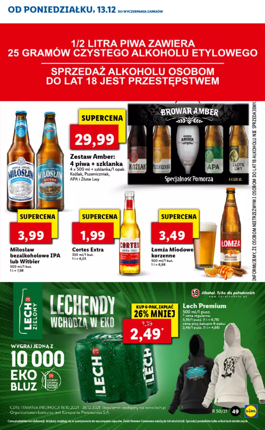 Gazetka promocyjna Lidl - GAZETKA - ważna 13.12 do 15.12.2021 - strona 49 - produkty: Fa, Gra, LANA, Piwa, Szklanka