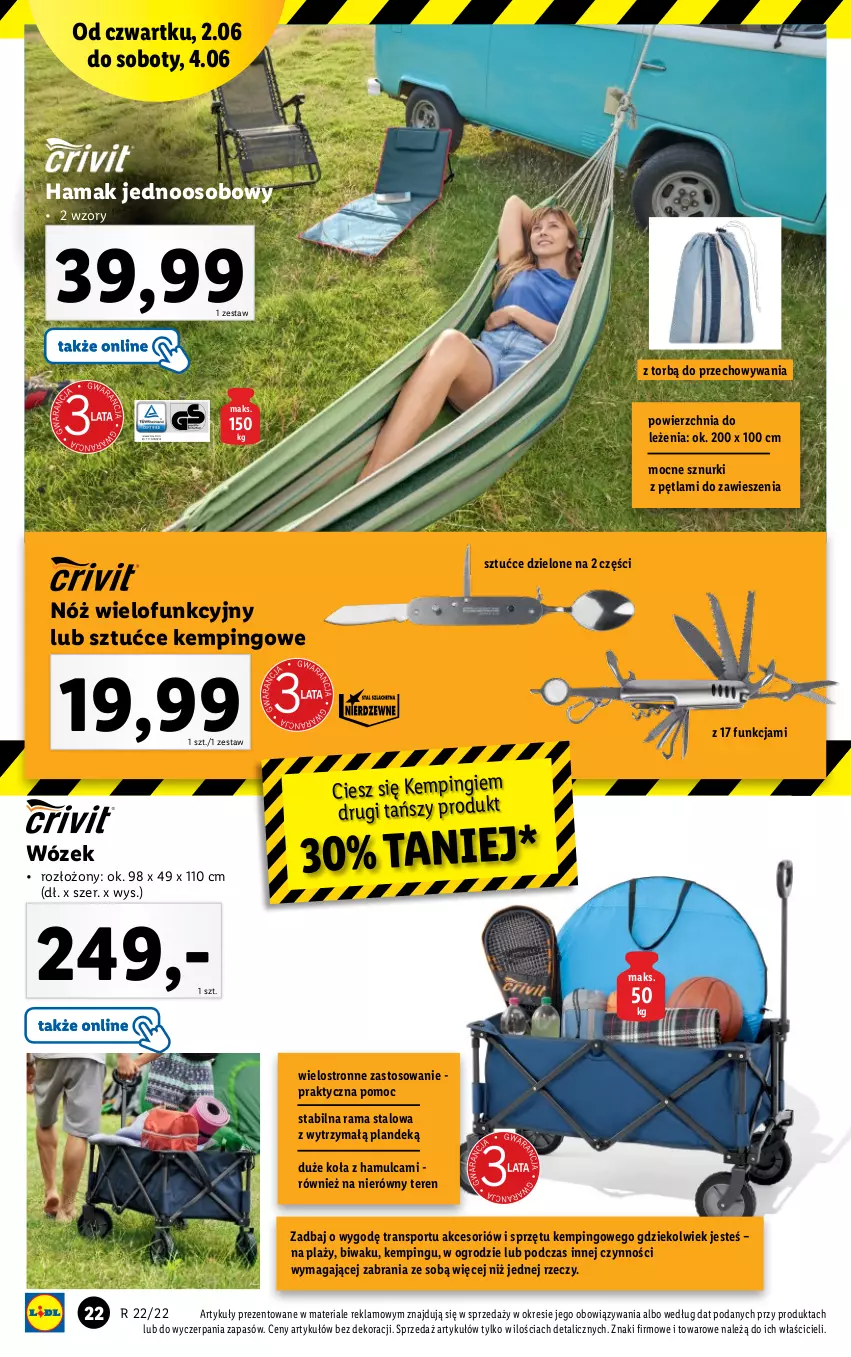 Gazetka promocyjna Lidl - GAZETKA - ważna 30.05 do 04.06.2022 - strona 22 - produkty: Hama, Por, Rama, Sport, Tran, Wózek