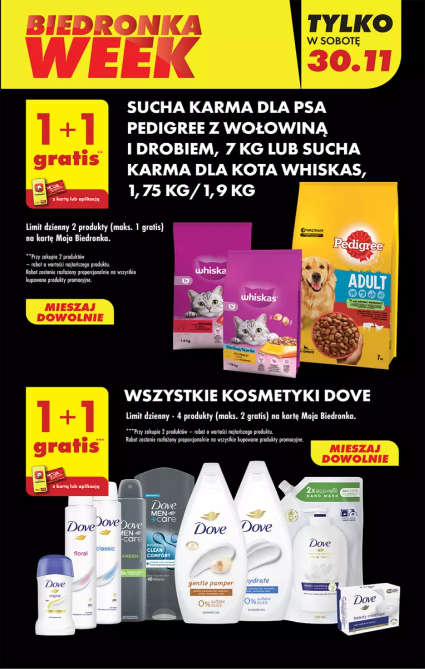 Gazetka promocyjna Biedronka - Od Czwartku - ważna 28.11 do 04.12.2024 - strona 17 - produkty: Dove, Fa, Gra, Pedigree, Robot, Sucha karma, Whiskas