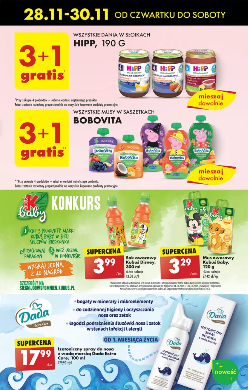 Gazetka promocyjna Biedronka - Od Czwartku - ważna 28.11 do 04.12.2024 - strona 73 - produkty: Ba!, BoboVita, Dada, Disney, Gra, HiPP, HP, Kubuś, Mus, Por