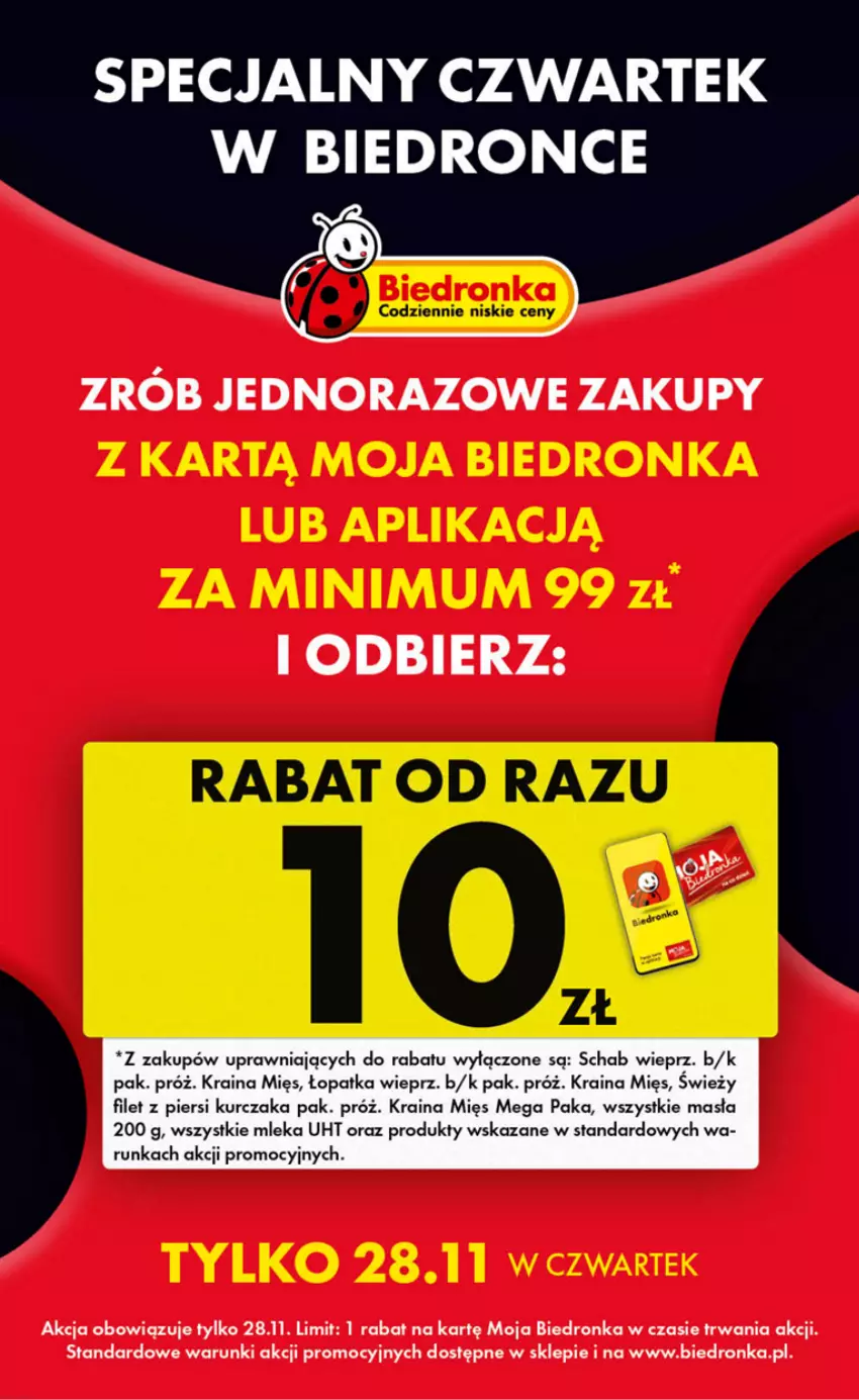 Gazetka promocyjna Biedronka - Od Czwartku - ważna 28.11 do 04.12.2024 - strona 8 - produkty: Filet z piersi kurczaka, Kurczak