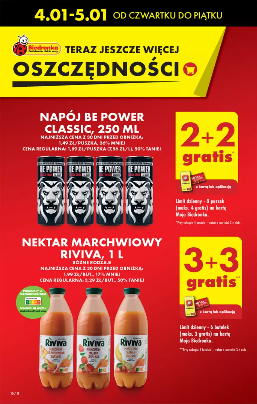 Gazetka promocyjna Biedronka - Od czwartku - ważna 04.01 do 10.01.2024 - strona 10 - produkty: Gra, Napój, Nektar, Tera