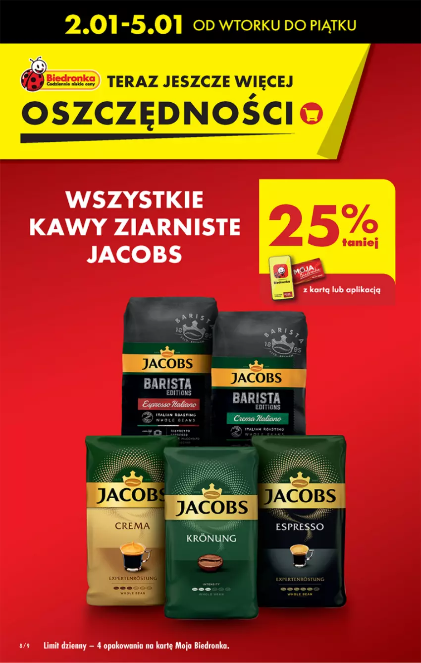 Gazetka promocyjna Biedronka - Od czwartku - ważna 04.01 do 10.01.2024 - strona 8 - produkty: Jacobs, Tera