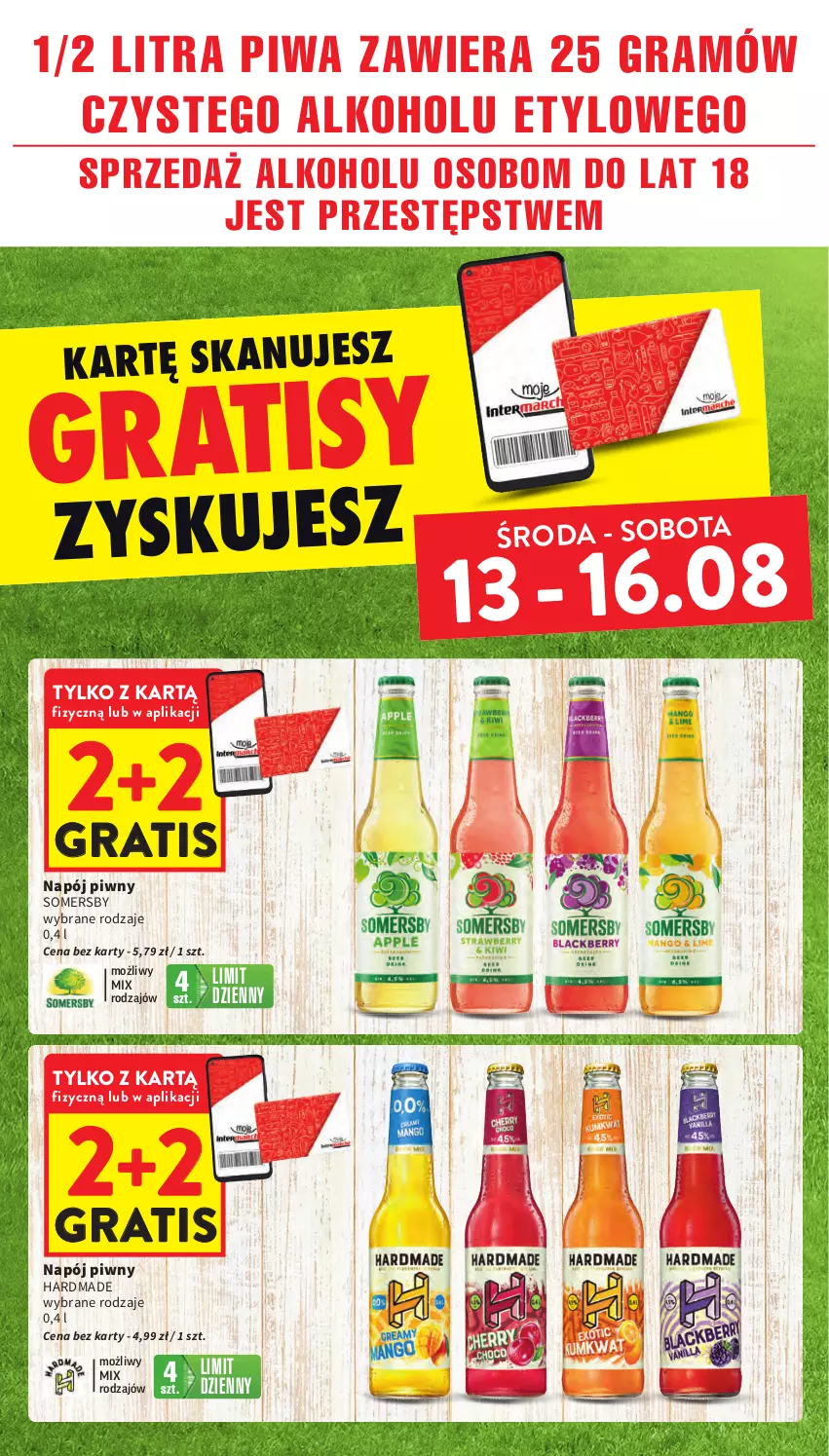 Gazetka promocyjna Intermarche - Gazetka promocyjna - ważna 13.08 do 20.08.2025 - strona 15 - produkty: Gra, Napój, Piwa, Somersby