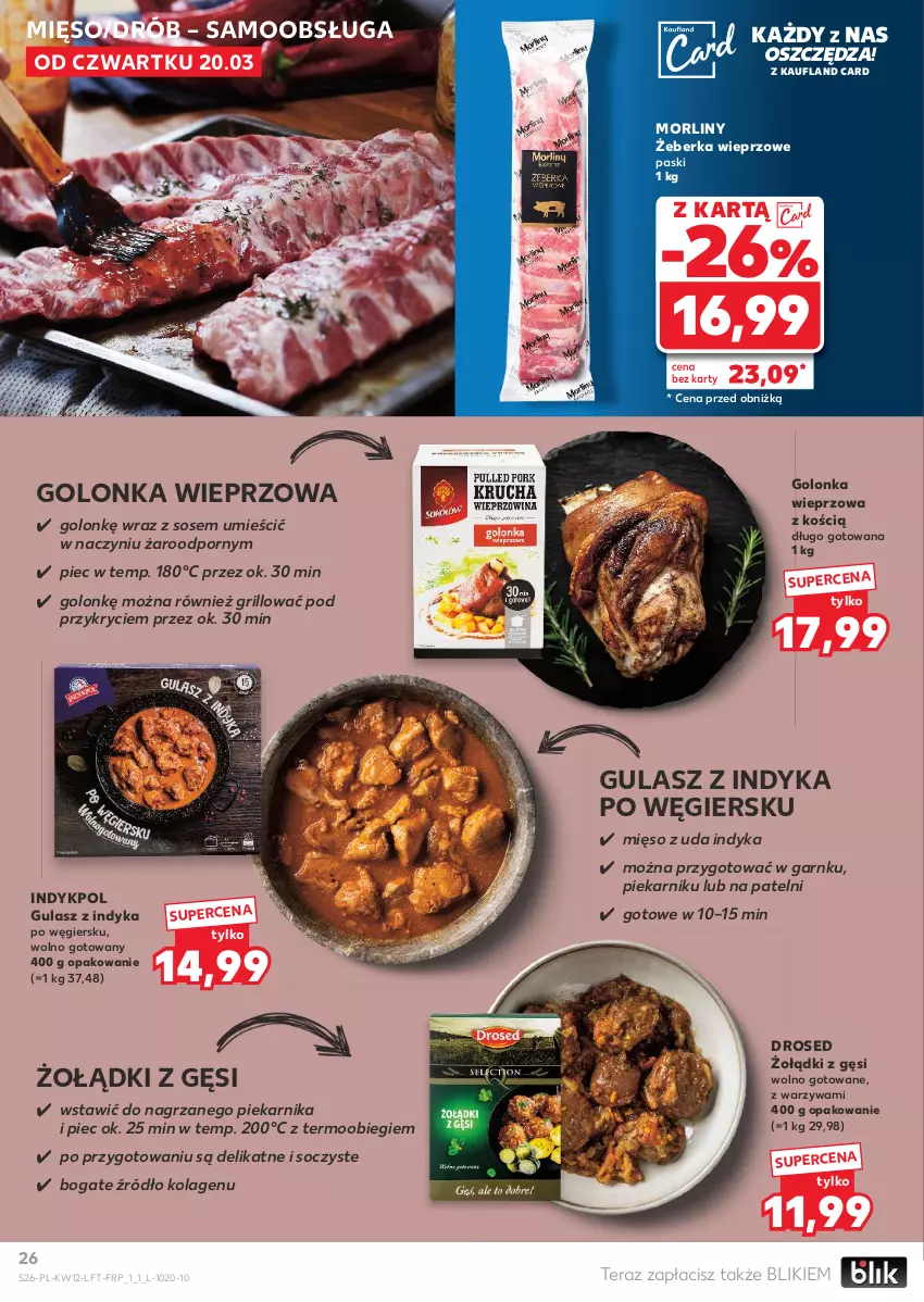 Gazetka promocyjna Kaufland - Gazetka tygodnia - ważna 20.03 do 26.03.2025 - strona 26 - produkty: Drób, Golonka wieprzowa, Grill, Kolagen, Mięso, Morliny, Piec, Piekarnik, Por, Sos, Tera, Warzywa