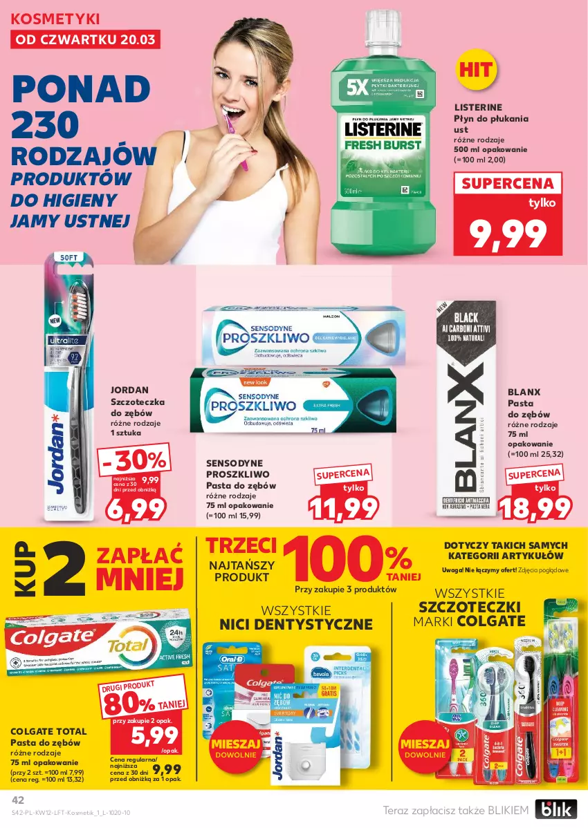 Gazetka promocyjna Kaufland - Gazetka tygodnia - ważna 20.03 do 26.03.2025 - strona 42 - produkty: Colgate, Colgate Total, LG, Listerine, Pasta do zębów, Płyn do płukania, Sensodyne, Szczoteczka, Szczoteczka do zębów, Tera, Waga