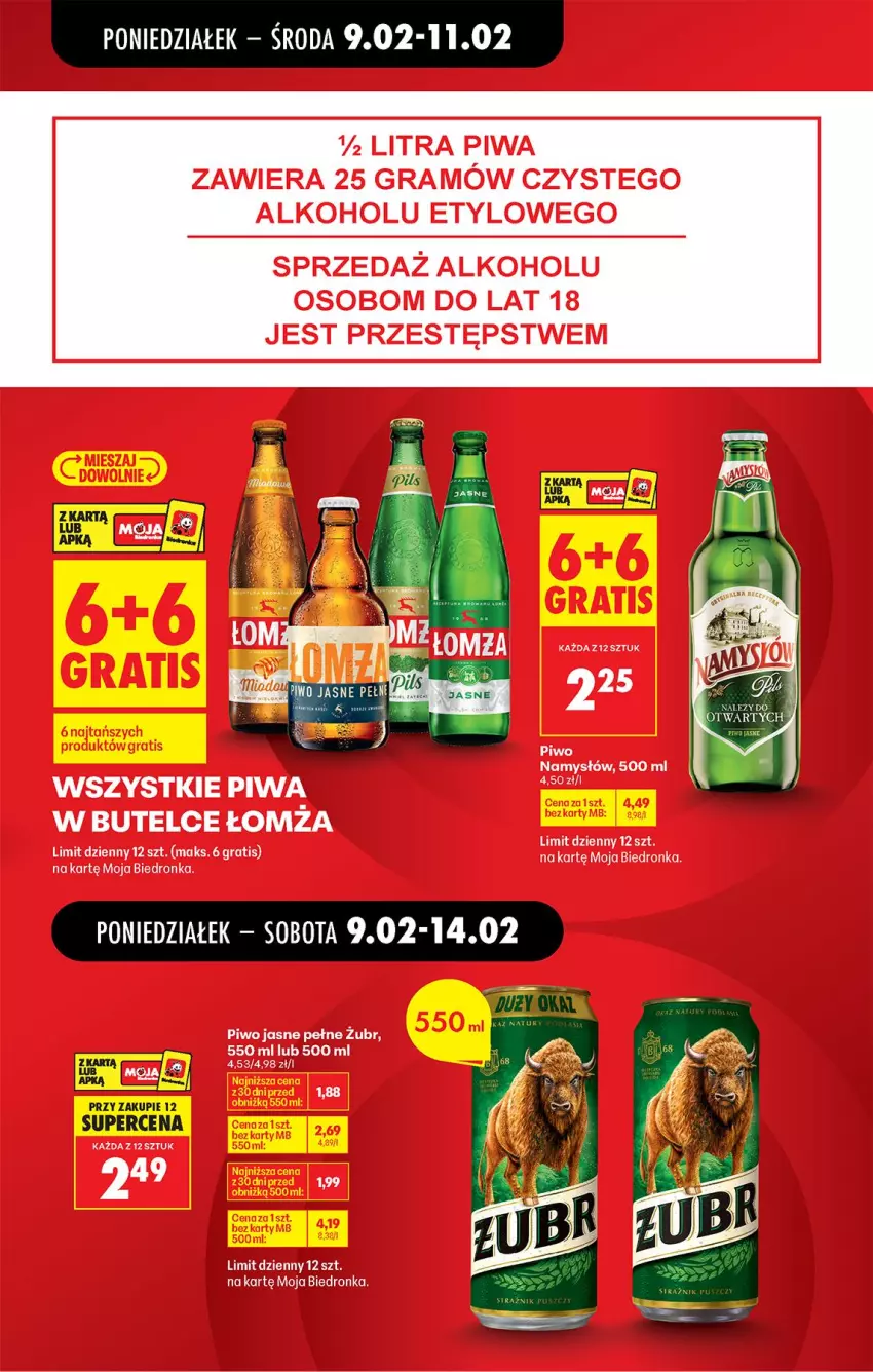 Gazetka promocyjna Biedronka - Gazetka - ważna 09.02 do 16.02.2026 - strona 25 - produkty: Gra, Namysłów, Piwa, Piwo, Piwo jasne