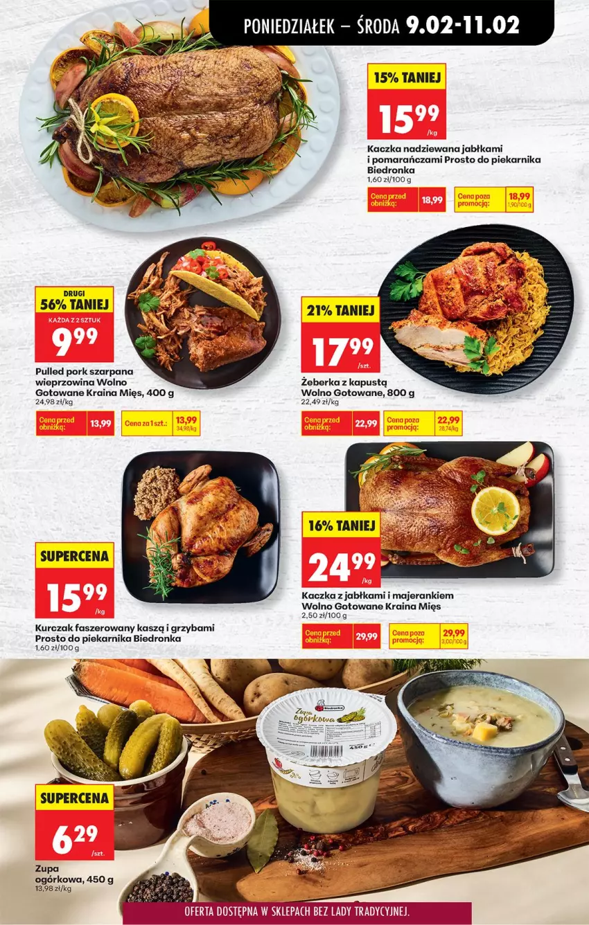 Gazetka promocyjna Biedronka - Gazetka - ważna 09.02 do 16.02.2026 - strona 37 - produkty: Fa, Jabłka, Kaczka, Kapustą, Kurczak, Piekarnik, Por, Wieprzowina, Zupa, Zupa ogórkowa