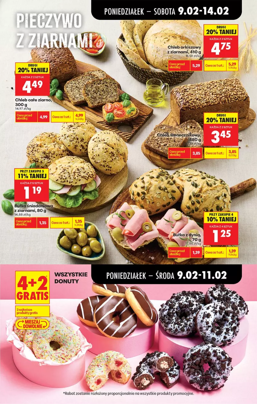 Gazetka promocyjna Biedronka - Gazetka - ważna 09.02 do 16.02.2026 - strona 43 - produkty: Bułka, Chleb, Donut, Dynią, Nuty, Por