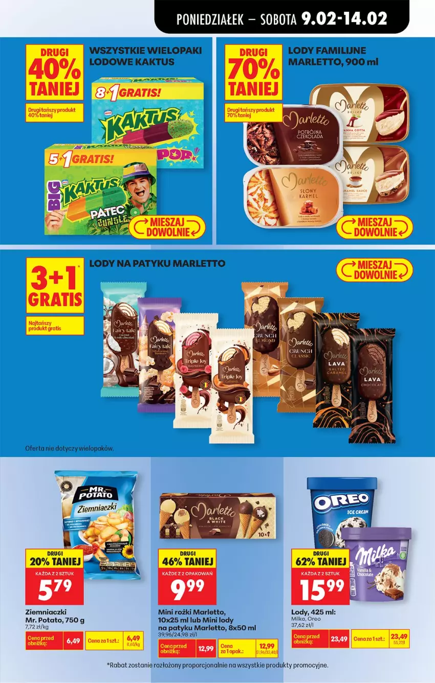 Gazetka promocyjna Biedronka - Gazetka - ważna 09.02 do 16.02.2026 - strona 49 - produkty: Czekolada, Fa, Fairy, Kaktus, Lody, Milka, Oreo, Por, Szal