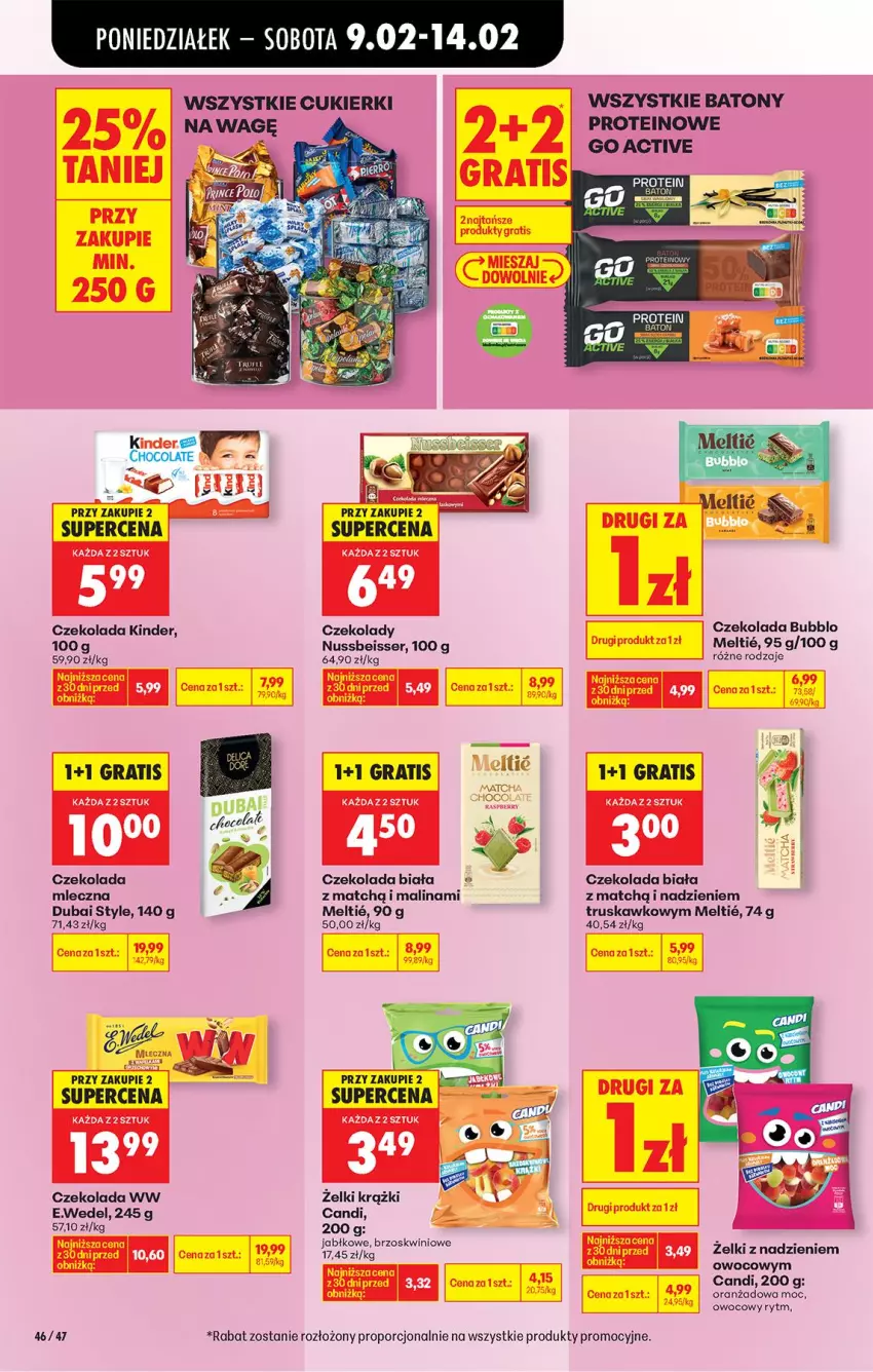 Gazetka promocyjna Biedronka - Gazetka - ważna 09.02 do 16.02.2026 - strona 54 - produkty: Baton, Cukier, Cukierki, Czekolada, Gra, Kinder, Por, Ser