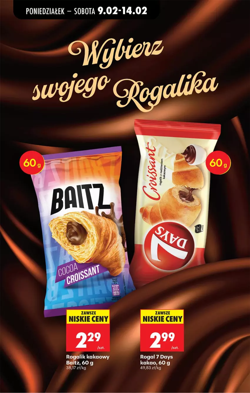 Gazetka promocyjna Biedronka - Gazetka - ważna 09.02 do 16.02.2026 - strona 57 - produkty: 7 Days, Kakao, Rogal