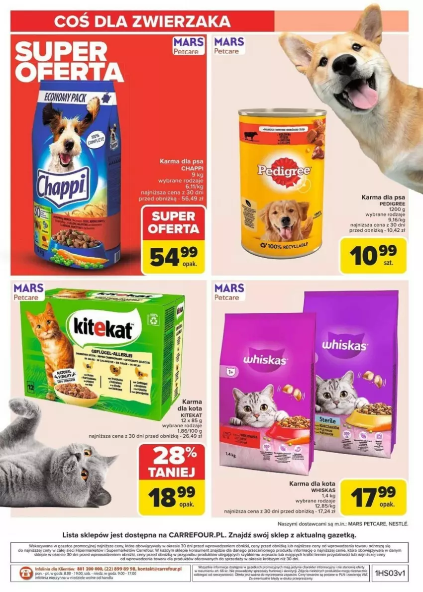 Gazetka promocyjna Carrefour - ważna 13.01 do 19.01.2025 - strona 43 - produkty: Clin, Fa, HP, KiteKat, Mars, Panda, Pedigree, Taca