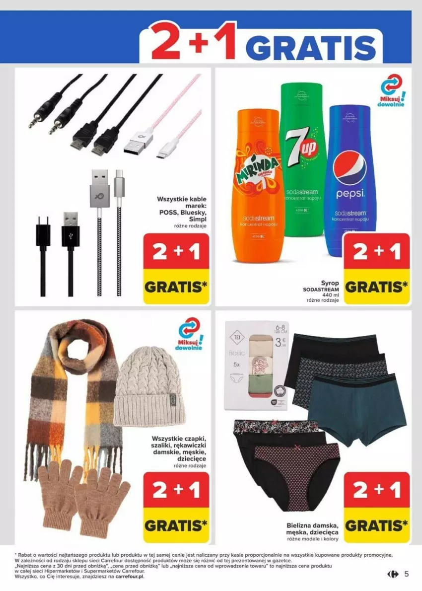 Gazetka promocyjna Carrefour - ważna 13.01 do 19.01.2025 - strona 45 - produkty: Bielizna, Czapki, szaliki, rękawiczki, Dzieci, Fa, Gra, Por, Szal