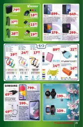 Gazetka promocyjna Auchan - Gazetka Znane Marki Lubiane Hipermarket Auchan - Gazetka - ważna od 08.04 do 08.04.2023 - strona 21 - produkty: Sos, Por, Głośnik, Tablet, Kabel USB, Warka, Rower, Procesor, Bateria, Samsung, Powerbank, Gala, Smartfon