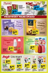 Gazetka promocyjna Groszek - Gazetka - ważna od 11.07 do 11.07.2023 - strona 8 - produkty: Tchibo, Ciastka, Prymat, Sok, Ser, Sól, Papier, Talerz, Oranżada, Hellena, Tchibo Family, Grill, Napój, Milka, Folia aluminiowa, Hortex, Fa