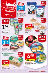 Gazetka promocyjna Auchan - Gazetka CENY W DÓŁ Moje Auchan - Gazetka - ważna od 19.06 do 19.06.2024 - strona 7 - produkty: Jogurt naturalny, Top, Ser, Gin, Gra, Zott, Jogurt, Sałat, Delma, Masło
