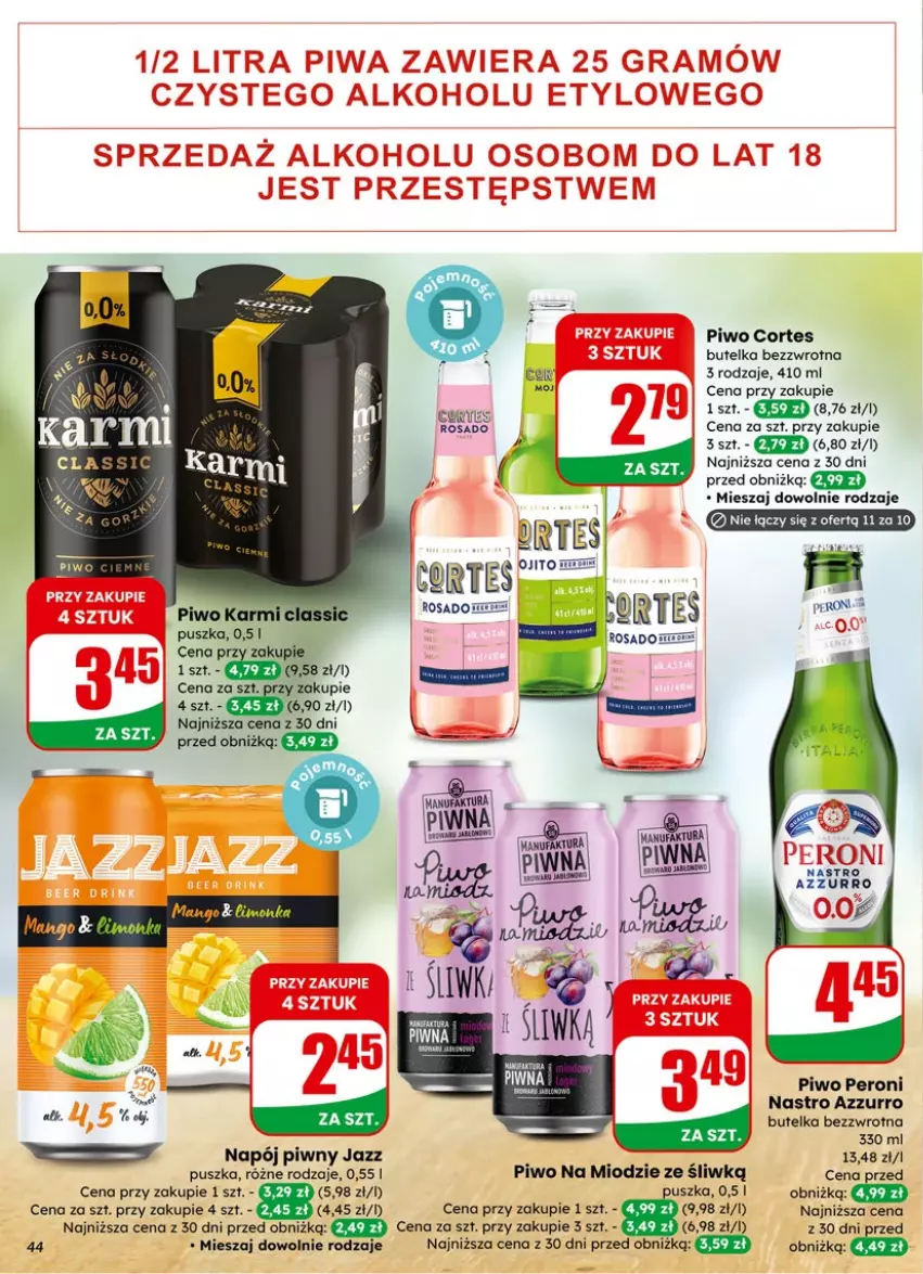 Gazetka promocyjna Dino - Gazetka 05 / 2026 - ważna 27.01 do 03.02.2026 - strona 44 - produkty: Gra, Karmi, Napój, Piwa, Piwo