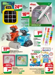Gazetka promocyjna Dino - Gazetka 05 / 2026 - Gazetka - ważna od 03.02 do 03.02.2026 - strona 48 - produkty: Amol, Kolorowanka, Klej, LANA, Kredka, Robot, Szyna, Samolot