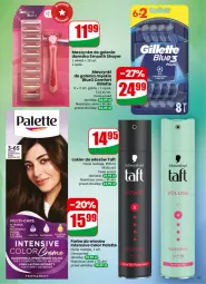 Gazetka promocyjna Dino - Gazetka 05 / 2026 - Gazetka - ważna od 03.02 do 03.02.2026 - strona 57 - produkty: Palette, Gra, Taft, Szynka, Czekolada, Gillette, Lakier do włosów, Maszynka, Maszynka do golenia, Lakier, Farba do włosów, Fa