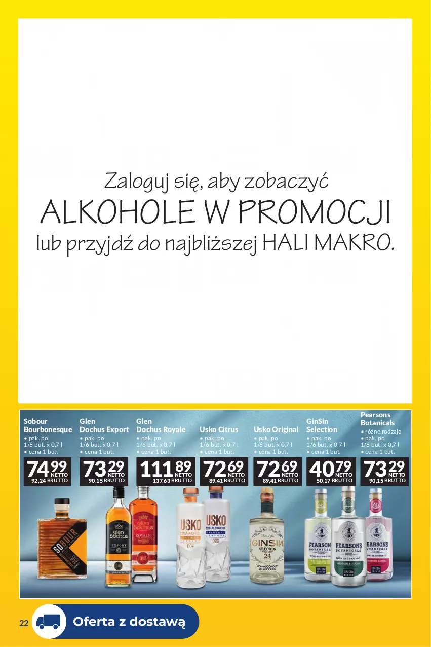 Gazetka promocyjna Makro - Dostawy dla gastronomii - ważna 01.10 do 31.10.2026 - strona 22 - produkty: Alkohole, Bourbon, Gin, JBL, Mus, Napój, Napój bezalkoholowy, Por, Wino, Wino bezalkoholowe, Wino musujące